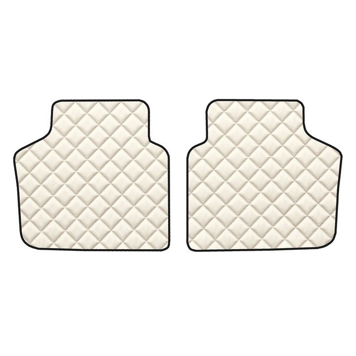 Covorașe podea spate F-CORE ECO-PIELE Q, piele ecologică, colorare sampanie, Sedan