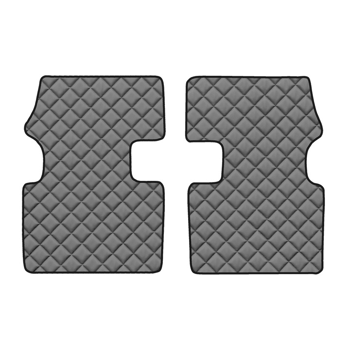 Auto Covorase podea - spate, F-CORE, pentru JEEP COMPASS I 08.06-12.15, Crossover SUV, Gri