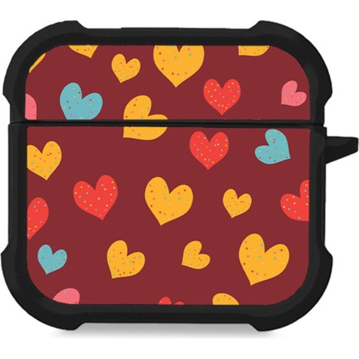 Husa casti Sonique pentru AirPods, silicon, protectie antisoc, multicolor