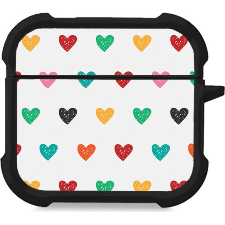 Husa casti Sonique pentru AirPods, silicon, protectie antisoc, multicolor