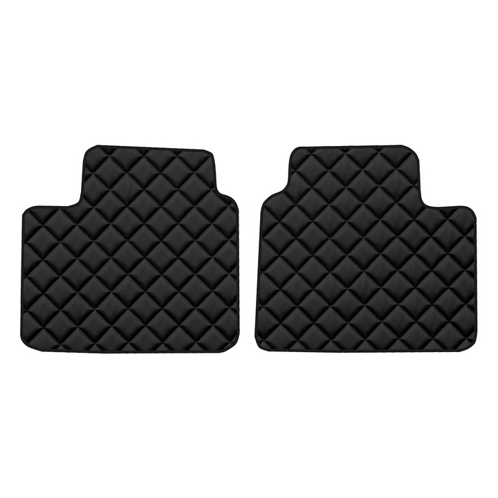 Covorase podea spate F-CORE ECO-PIELE Q, Negru, Sedan, Kombi