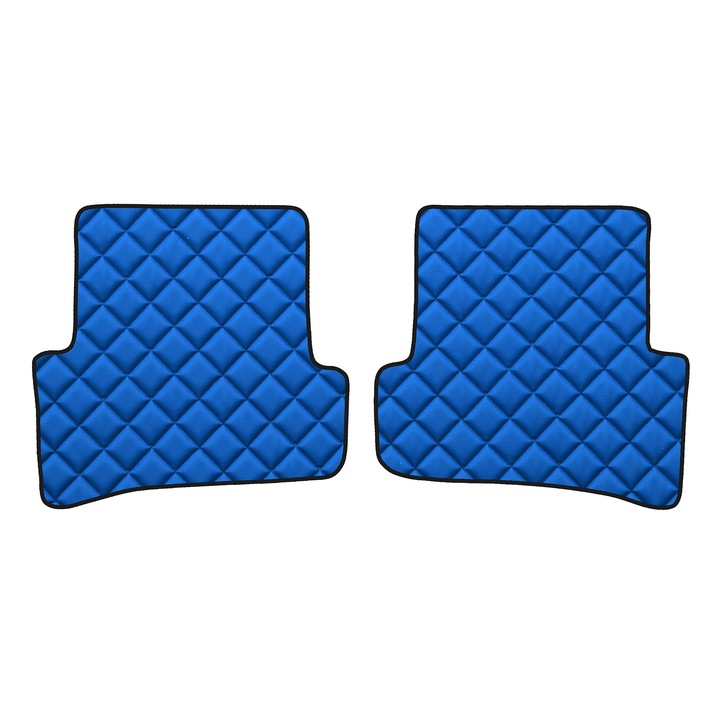 Covorașe podea - spate F-CORE, ECO-PIELE Q, Albastru, pentru Hatchback Renault Clio III, 900x1000cm