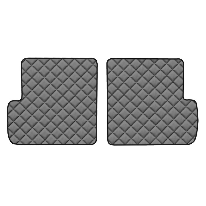 Covorase auto F-CORE spate ECO-PIELE Q, Gri, pentru Renault Laguna II, Sedan/Kombi, rezistent la murdarie