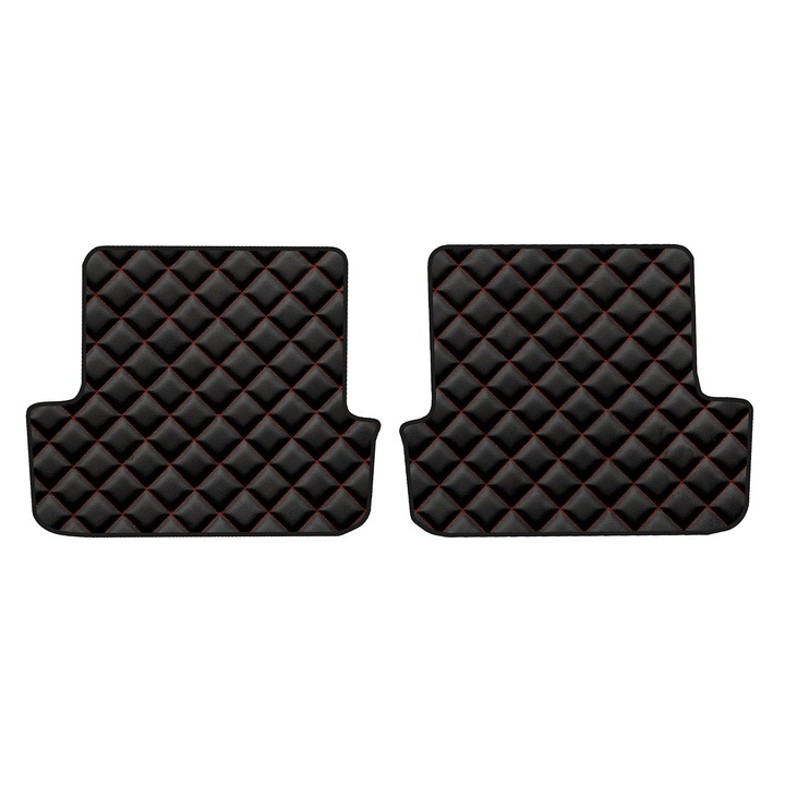 Covorașe auto spate F-CORE ECO-PIELE Q Negru/Roșu, Coupe, 900m, 10mm