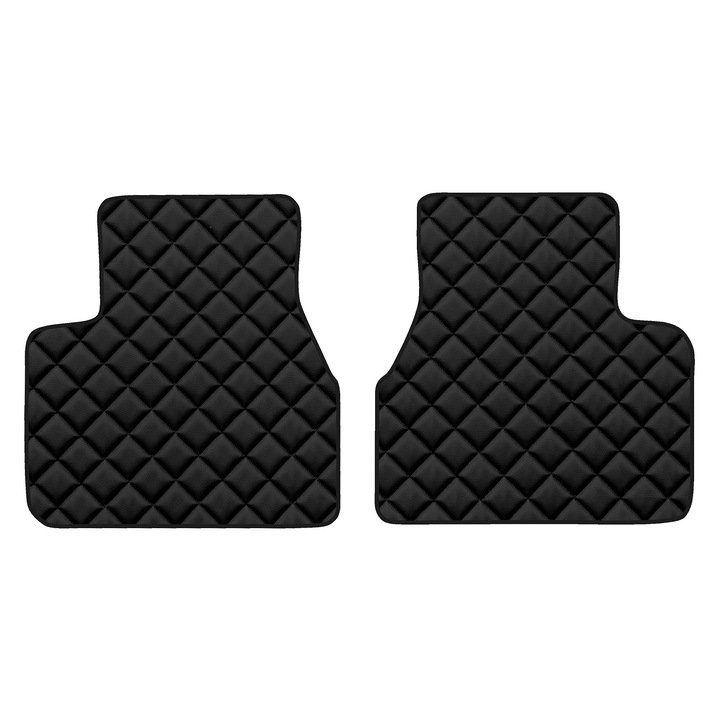 Covorașe podea spate F-CORE ECO-PIELE Q, piele ecologică, negru, pentru LAND ROVER FREELANDER I 02.1998-08.2000