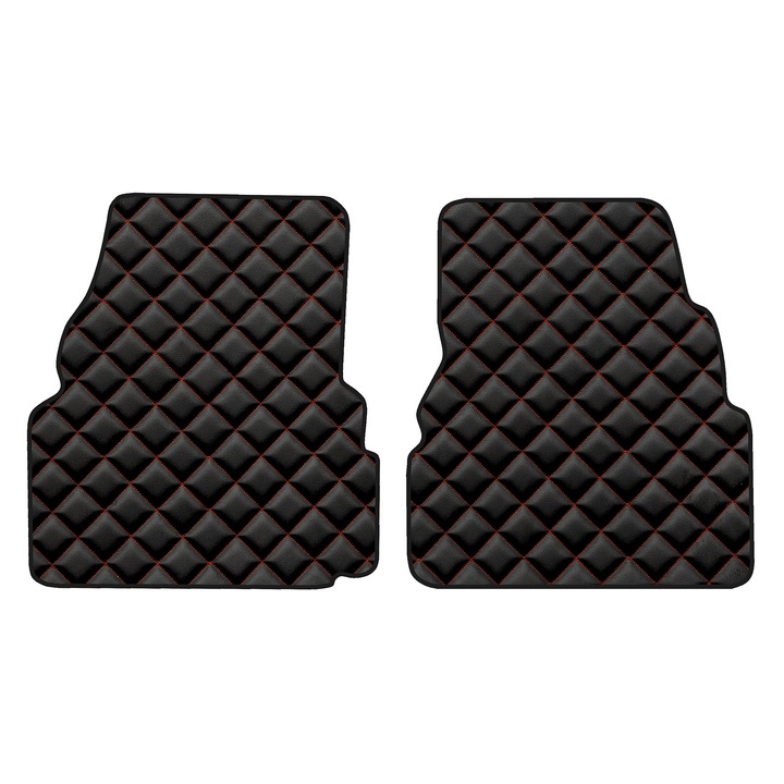 Auto Covorase podea - spate, F-CORE, pentru SUBARU IMPREZA I 08.92-09.00, Sedan, Negru/Rosu