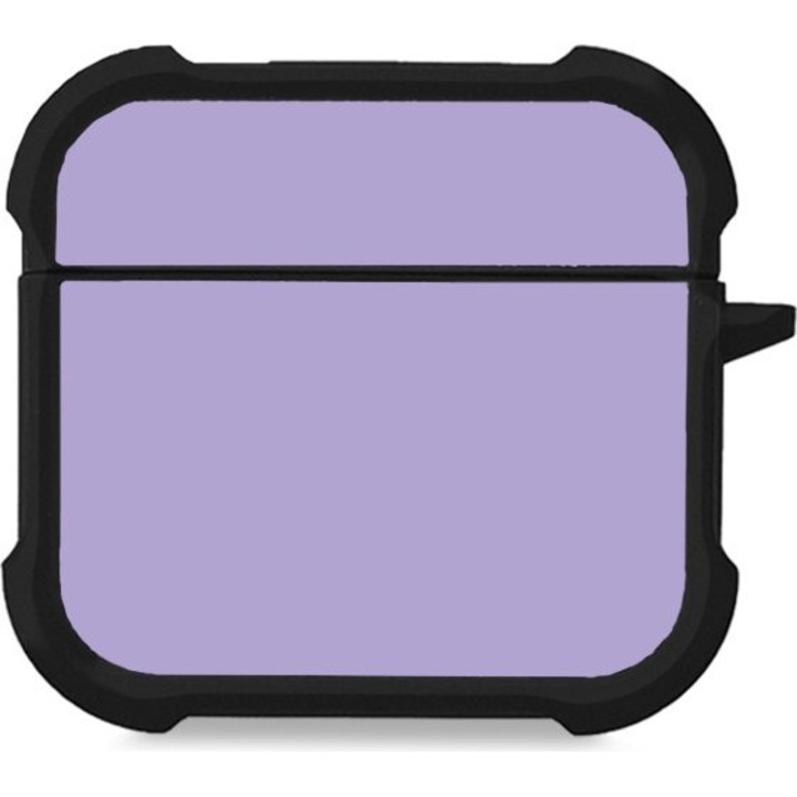Carcasa Sonique ColorBloc pentru AirPods 4, silicon, protectie antisoc, violet