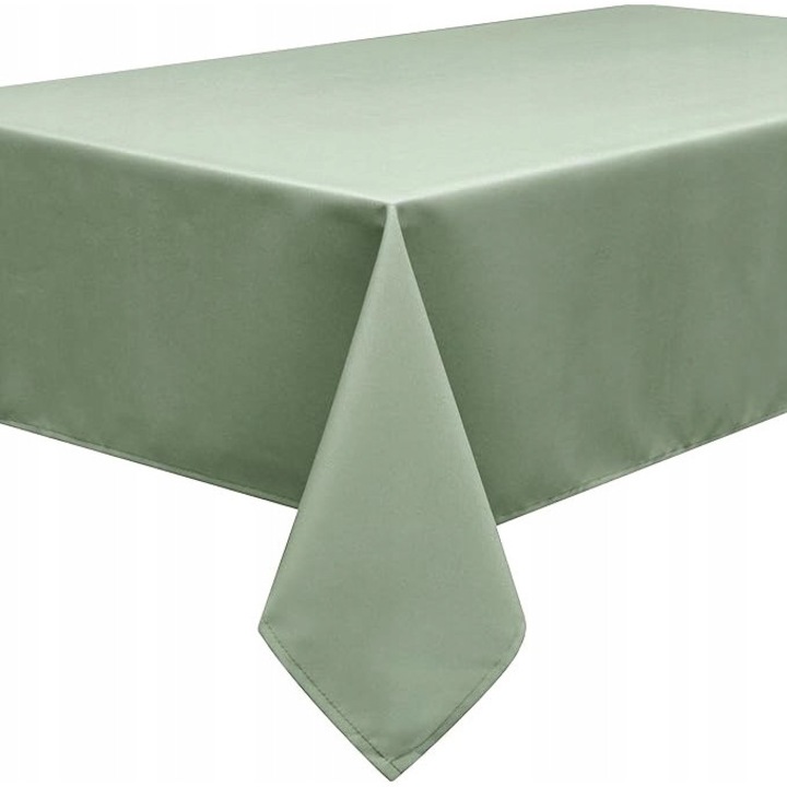 Fata de masa textil 140x240cm, verde, poliester, design elegant