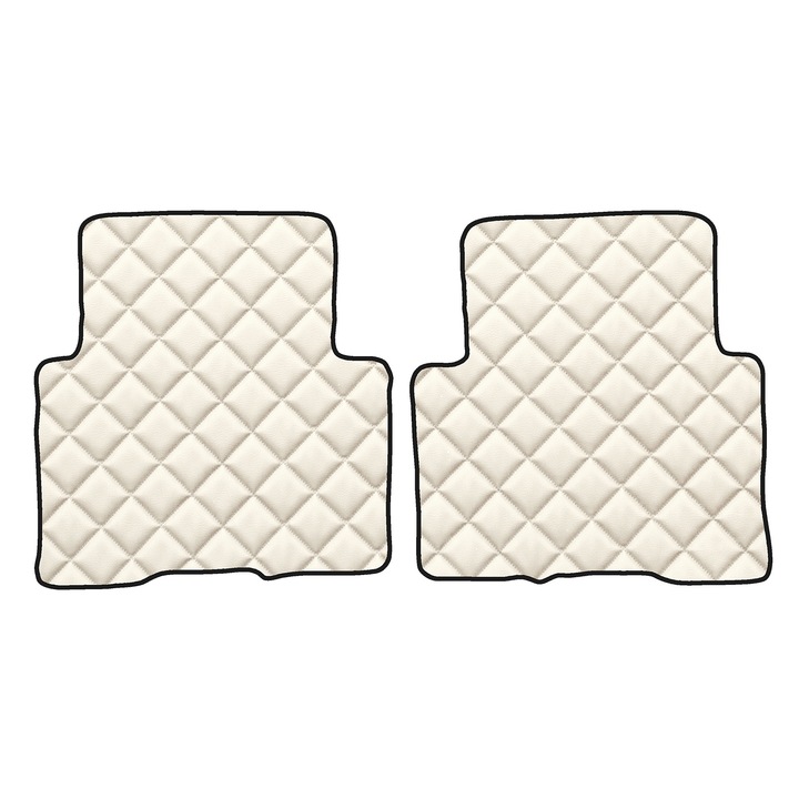 Covorașe podea spate, F-CORE, ECO-PIELE Q, piele ecologică, sampanie, set