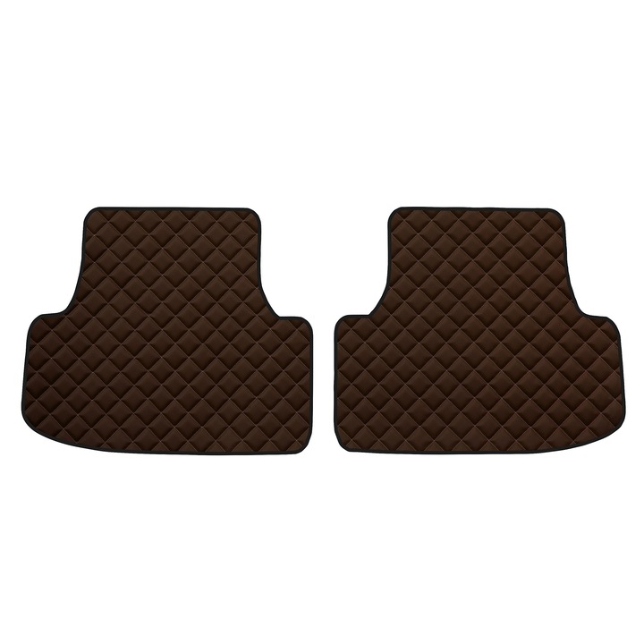Auto Covorase podea - spate, F-CORE, pentru AUDI Q2 01.16-, Crossover SUV, Maro