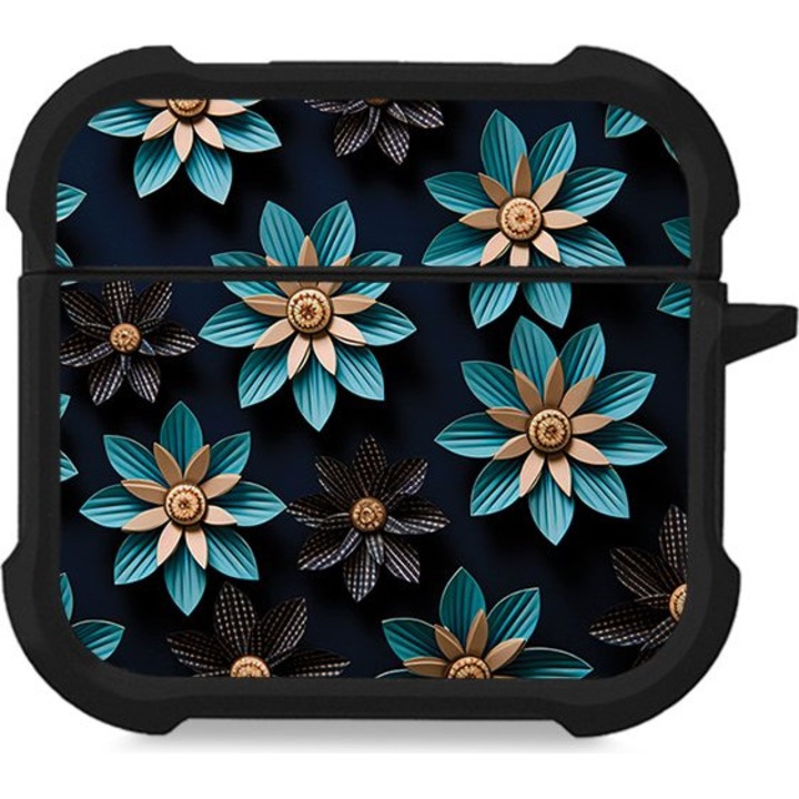 Husa din silicon 3D pentru AirPods Sonique protectie impotriva zgarieturilor si socurilor multicolor