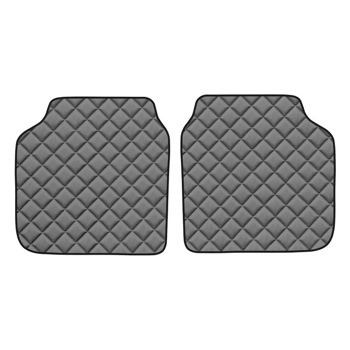 Covorașe podea spate, F-CORE, Eco-Piele, Gri, Sedan