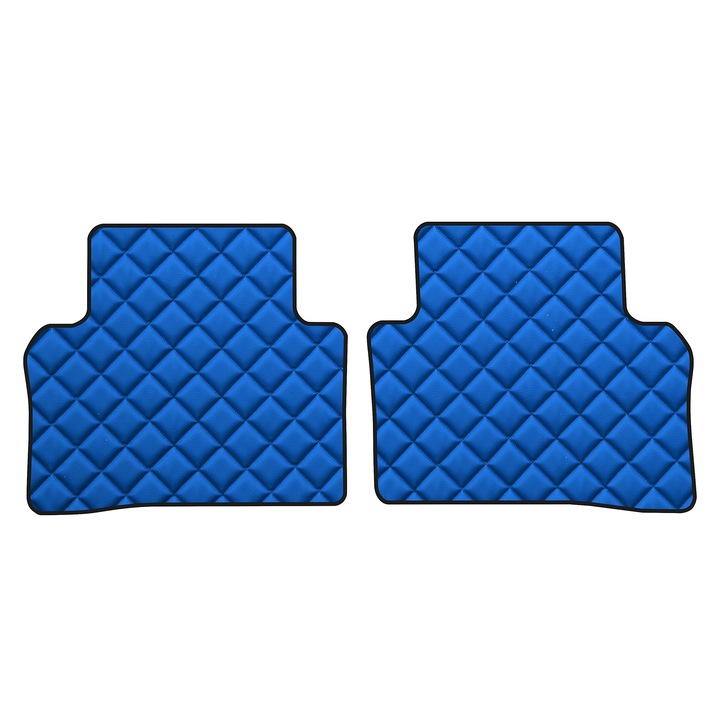Covorașe podea spate F-CORE, ECO-PIELE Q, albastru, pentru Mercedes Class E W213/S213, Sedan, Kombi