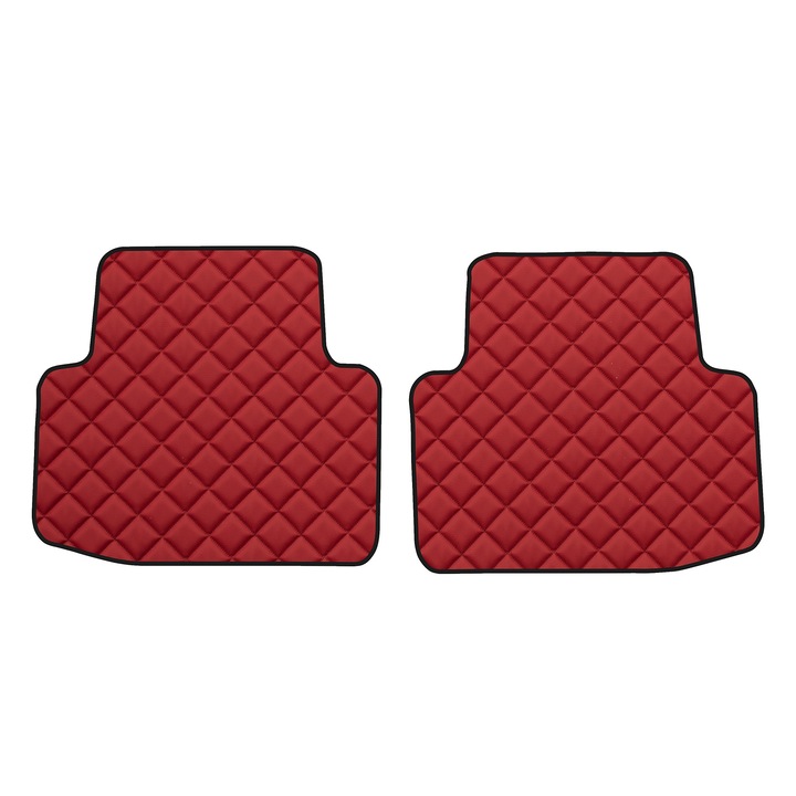 Auto Covorase podea - spate, F-CORE, pentru VOLKSWAGEN PASSAT B8 07.14-, Sedan, Kombi, Rosu