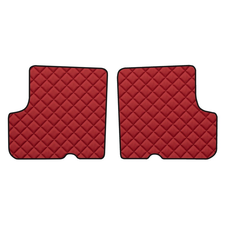 Auto Covorase podea - spate, F-CORE, pentru DACIA DUSTER 04.10-12.18, Crossover SUV, Rosu