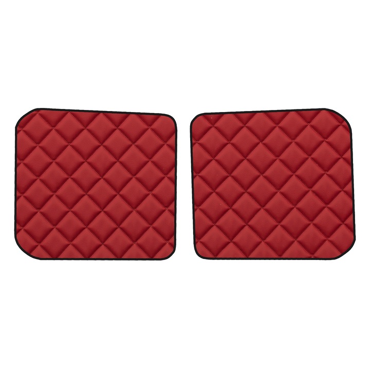 Covorașe podea spate F-CORE, ECO-PIELE Q, roșu, pentru FIAT 126, hatchback