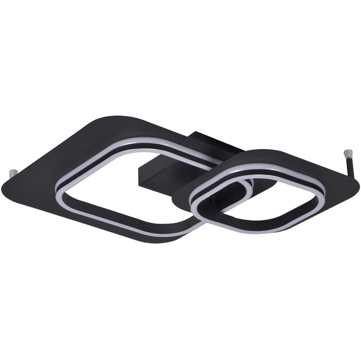 Plafoniera LED KLAUSEN Swell PL2 KL140034, 32W, 800lm, fekete