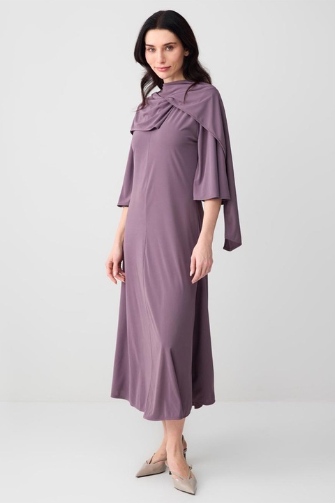 JIMMY KEY, Rochie midi lejera, Liliac prafuit