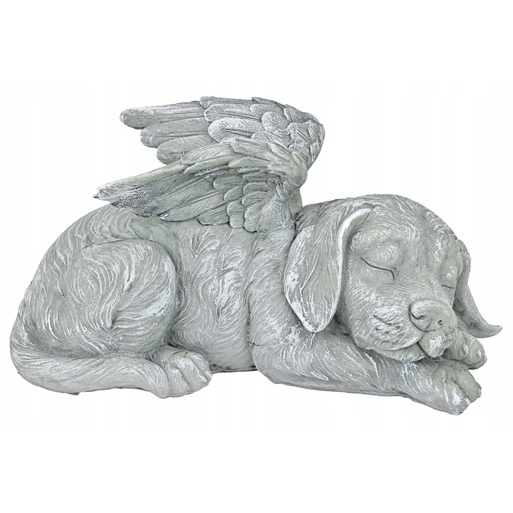 Figura Psa cu Aripi de Inger, Monument Funerar, 25,5x14x12,5cm, 1kg