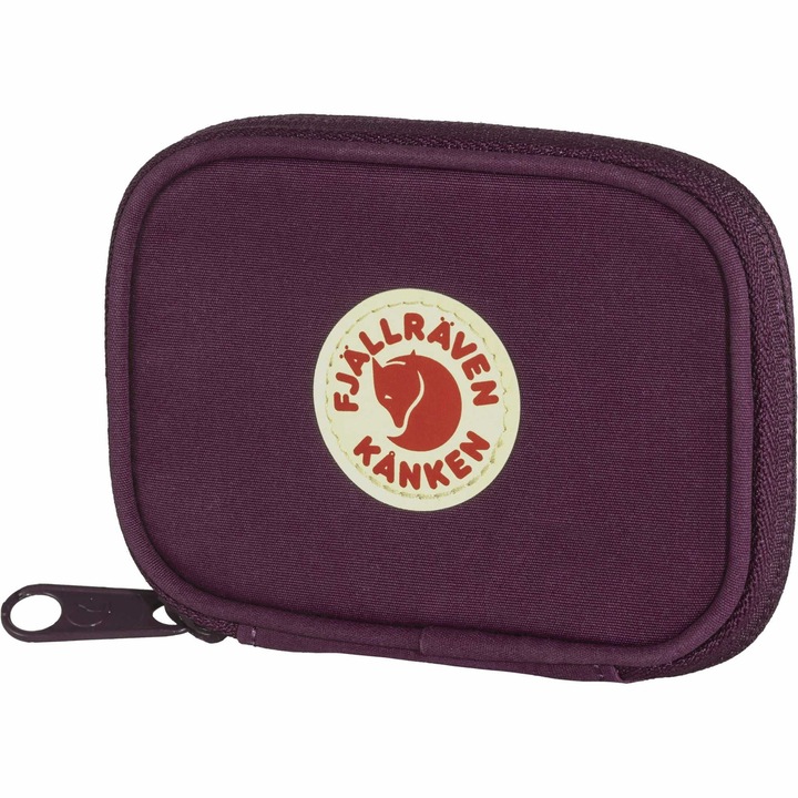 Portofel barbati Fjallraven Kanken, Royal Purple, 7.5x11x2 cm, cu compartimente pentru carduri si buzunar pentru monede