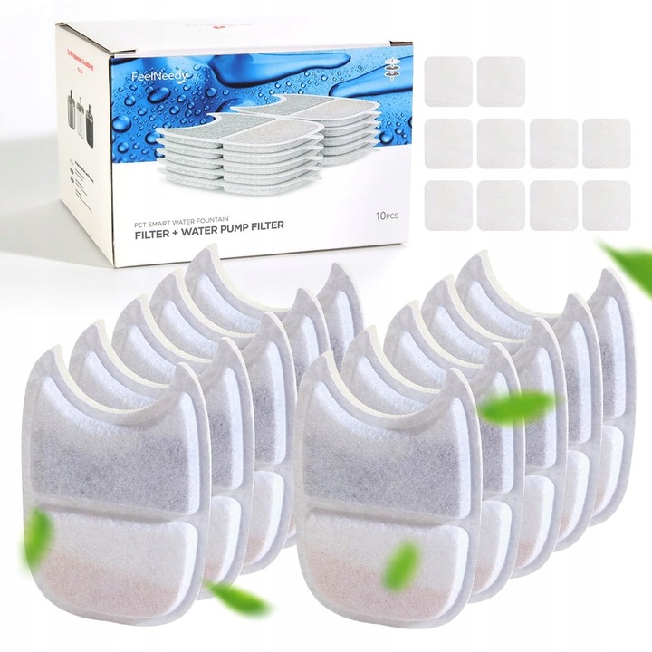 Set 10 Filtre si bureti pentru Fantana pentru Pisici 4L