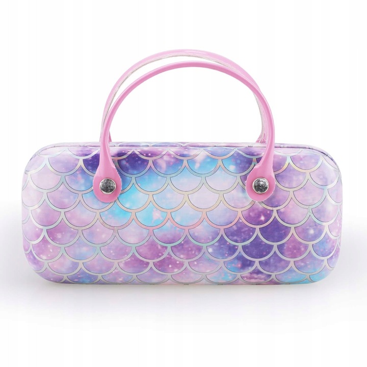 Etui taiat pentru ochelari, design unic, multicolor, 16x7x5cm, set pentru copii