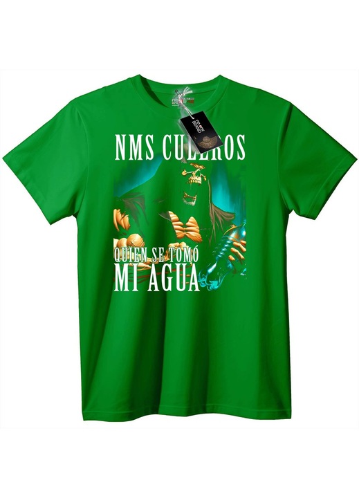Tricou cu craniu și sete, Verde