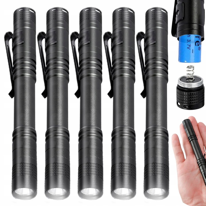 Set 5 Lanterne Mini LED Wodoodpori 200 Lumen, Compacte, 2xAAA