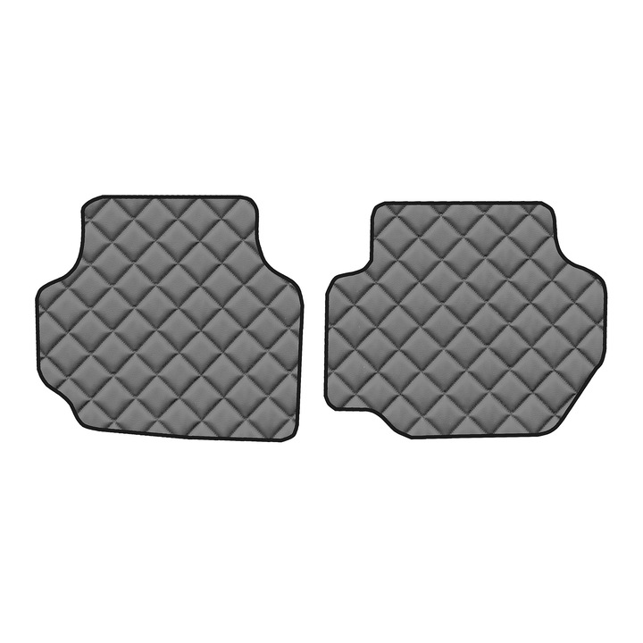 Covorase auto F-CORE spate ECO-PIELE Q, Gri, pentru Ford Fiesta MK3, Hatchback