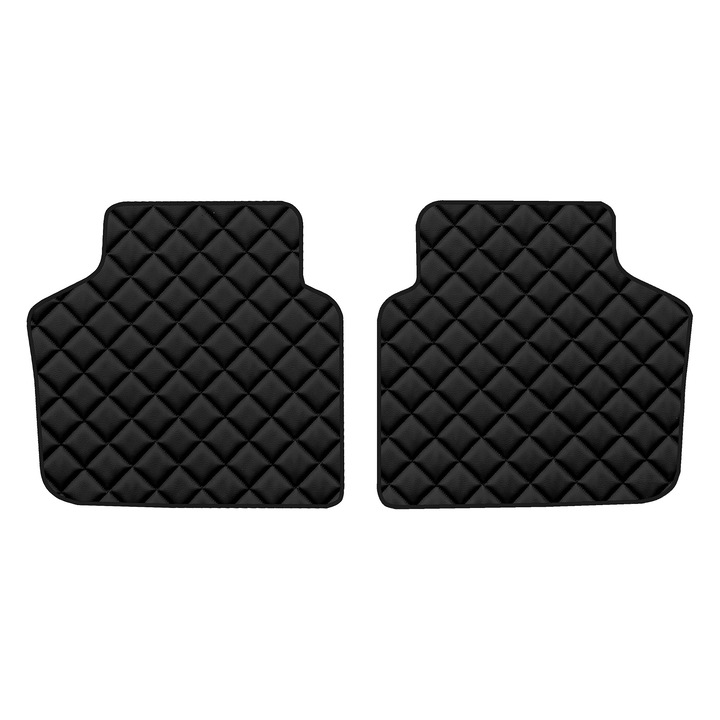 Covorase podea spate, F-CORE, ECO-PIELE Q, Negru, pentru Honda Legend II, Sedan