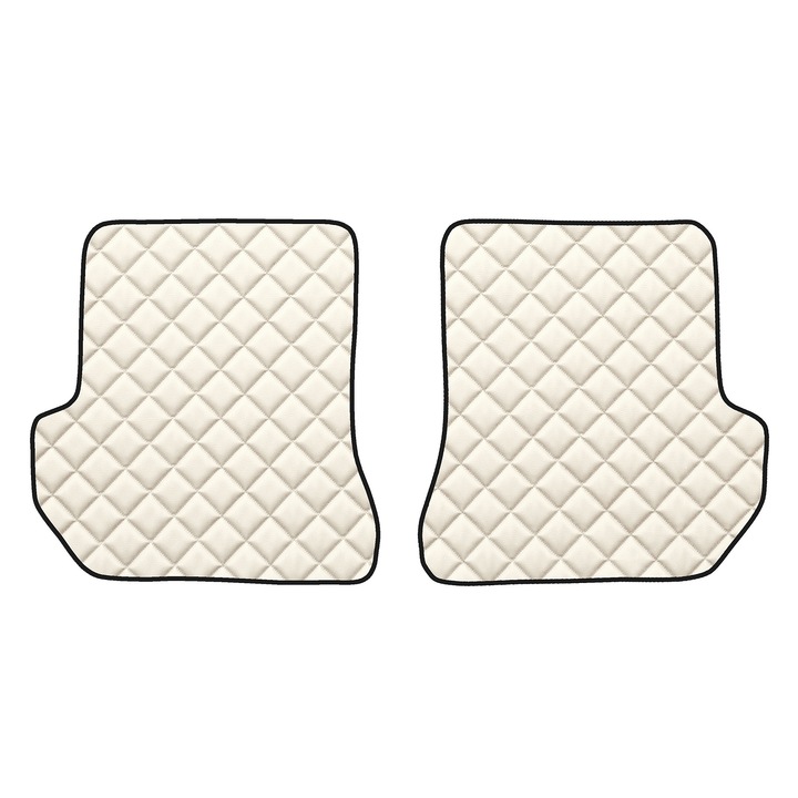 Covorașe auto spate, F-CORE, eco-piele, bej, pentru MAZDA 2 I (04.03-09.07), set