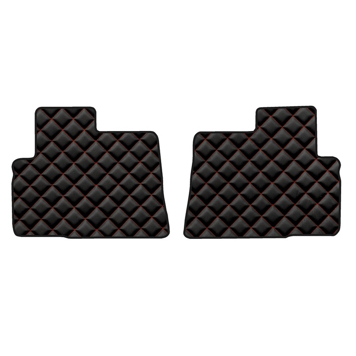 Автомобил Стелки за под – задни, F-CORE, за TOYOTA COROLLA VERSO II 07.04-12.09, ВАН МИНИВАН, 5 Местна версия, 7 Местна версия, Черно/Червено