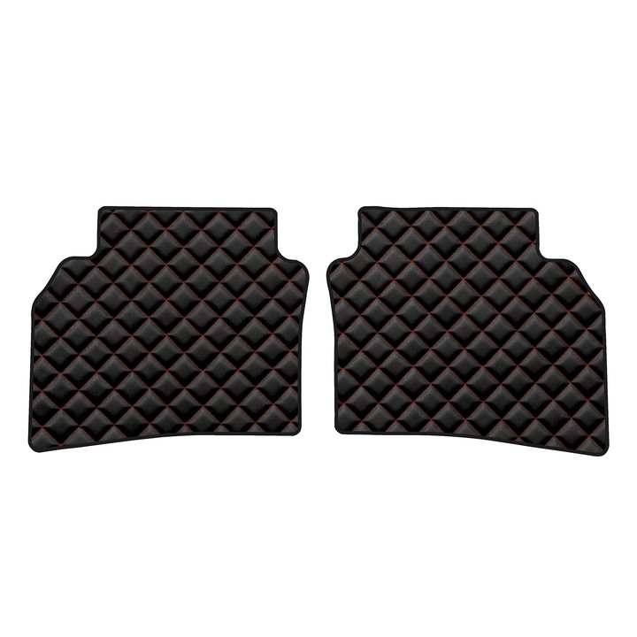 Auto Covorase podea - spate, F-CORE, pentru OPEL INSIGNIA II 01.17-, Sedan, Kombi, Negru/Rosu