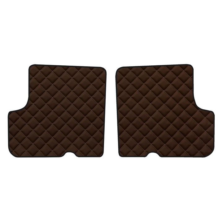 Auto Covorase podea - spate, F-CORE, pentru DACIA DUSTER 04.10-12.18, Crossover SUV, Maro