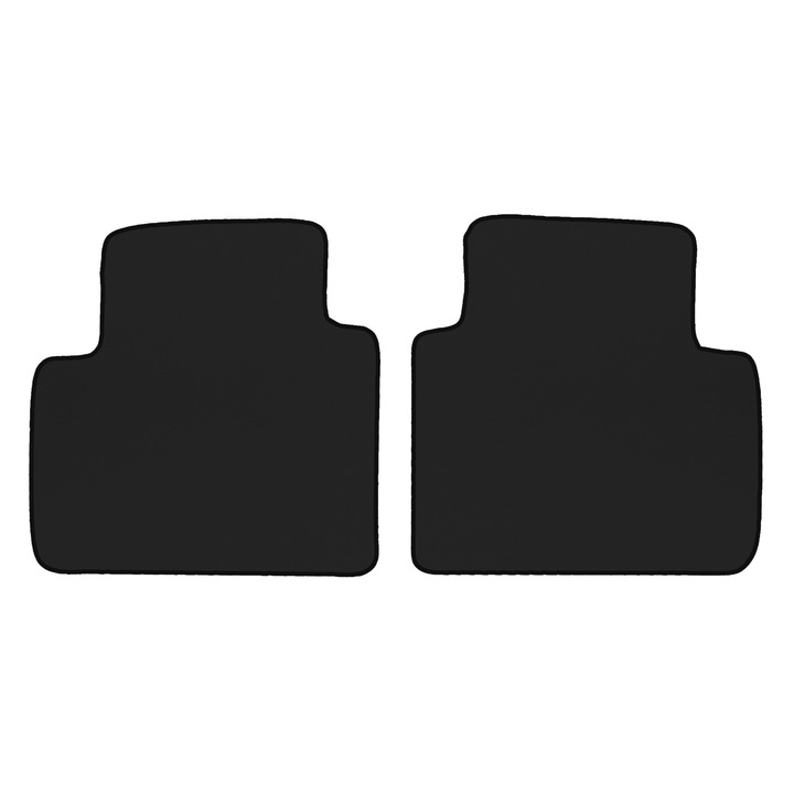 Covorase podea spate F-CORE ECO-PIELE S, Negru, pentru Crossover SUV