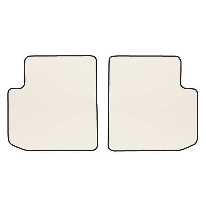 Covorașe podea - spate, F-CORE, ECO-PIELE S, piele ecologică, crem, pentru coupe