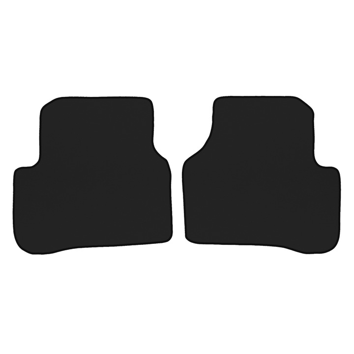 Auto Covorase podea - spate, F-CORE, pentru VOLKSWAGEN PASSAT B6 03.05-03.10, Sedan, Kombi, Negru