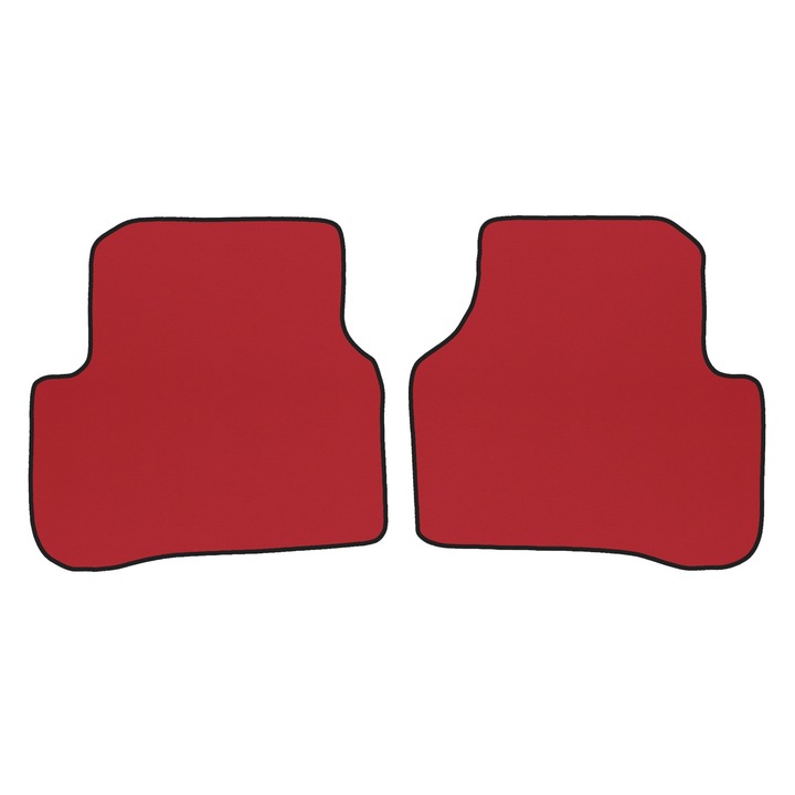 Auto Covorase podea - spate, F-CORE, pentru VOLKSWAGEN PASSAT B6 03.05-03.10, Sedan, Kombi, Rosu