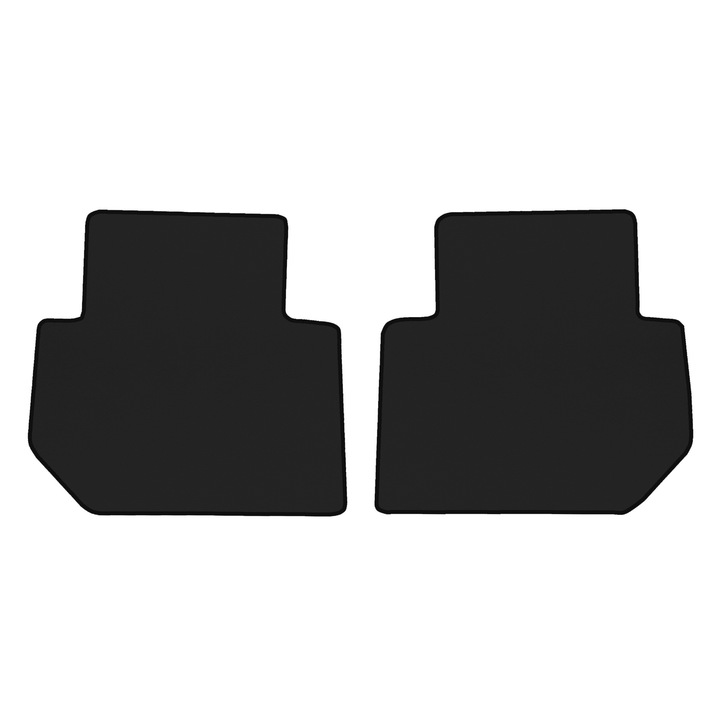 Covorase podea spate, F-CORE, eco-piele, negru, pentru Subaru B9 Tribeca 5-7 locuri