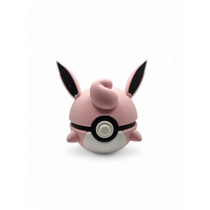 Фигурина Wigglytuff Ball, MoranQ, 7 см, пастелен дизайн