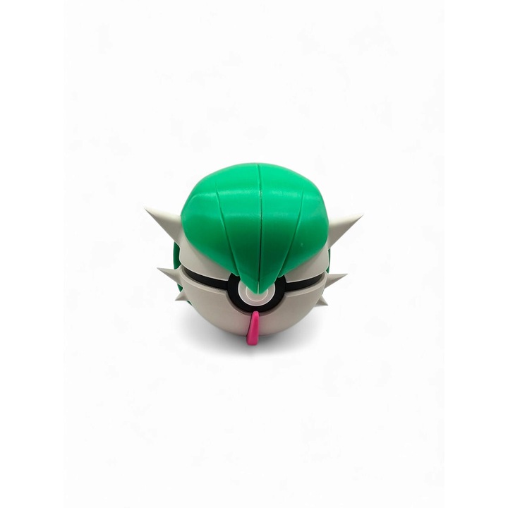 Колекционерска фигурка Gardevoir Ball, 7см, бяло-зелена, стил Pokeball