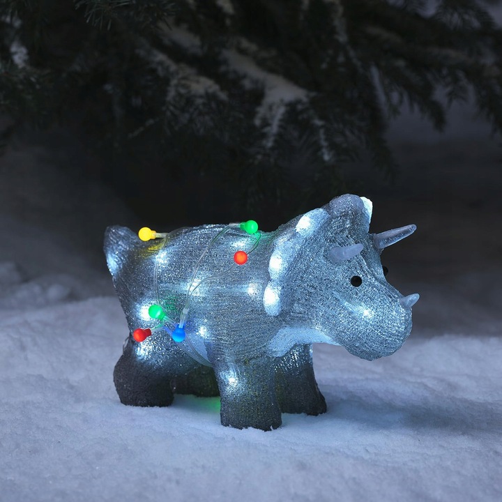 Figurina LED Triceratops 36cm