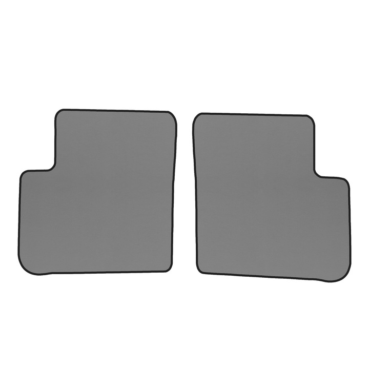 Auto Covorase podea - spate, F-CORE, pentru FIAT GRANDE PUNTO 01.05-12.09, Hatchback, Gri
