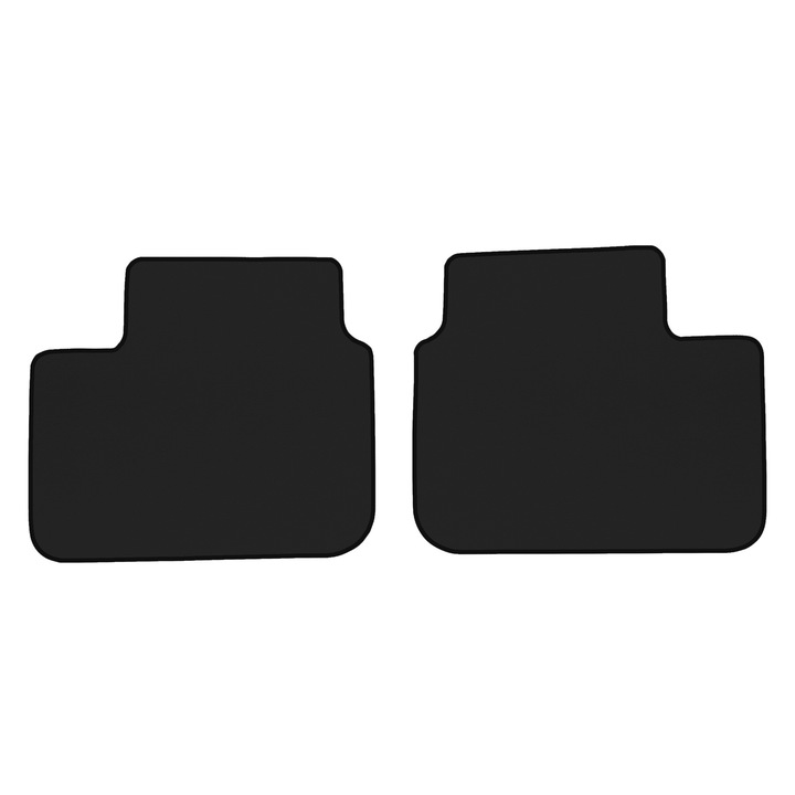 Covorașe podea spate F-CORE ECO-PIELE S, negru, pentru crossover SUV, 900m, 8mm