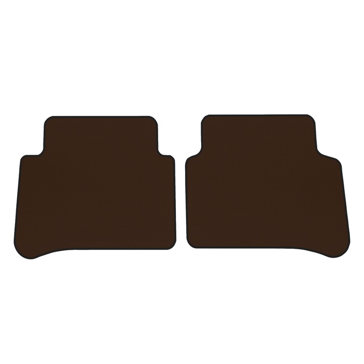 Covorașe de podea spate F-CORE ECO-PIELE S, maro, cu material antiderapant, 900m, set pentru Mercedes CLS II W218/C218/X218