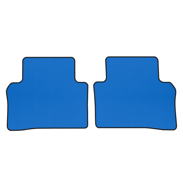 Covorașe podea spate, F-CORE, ECO-PIELE S, albastru, pentru Mercedes Class E W213/S213, sedan, kombi