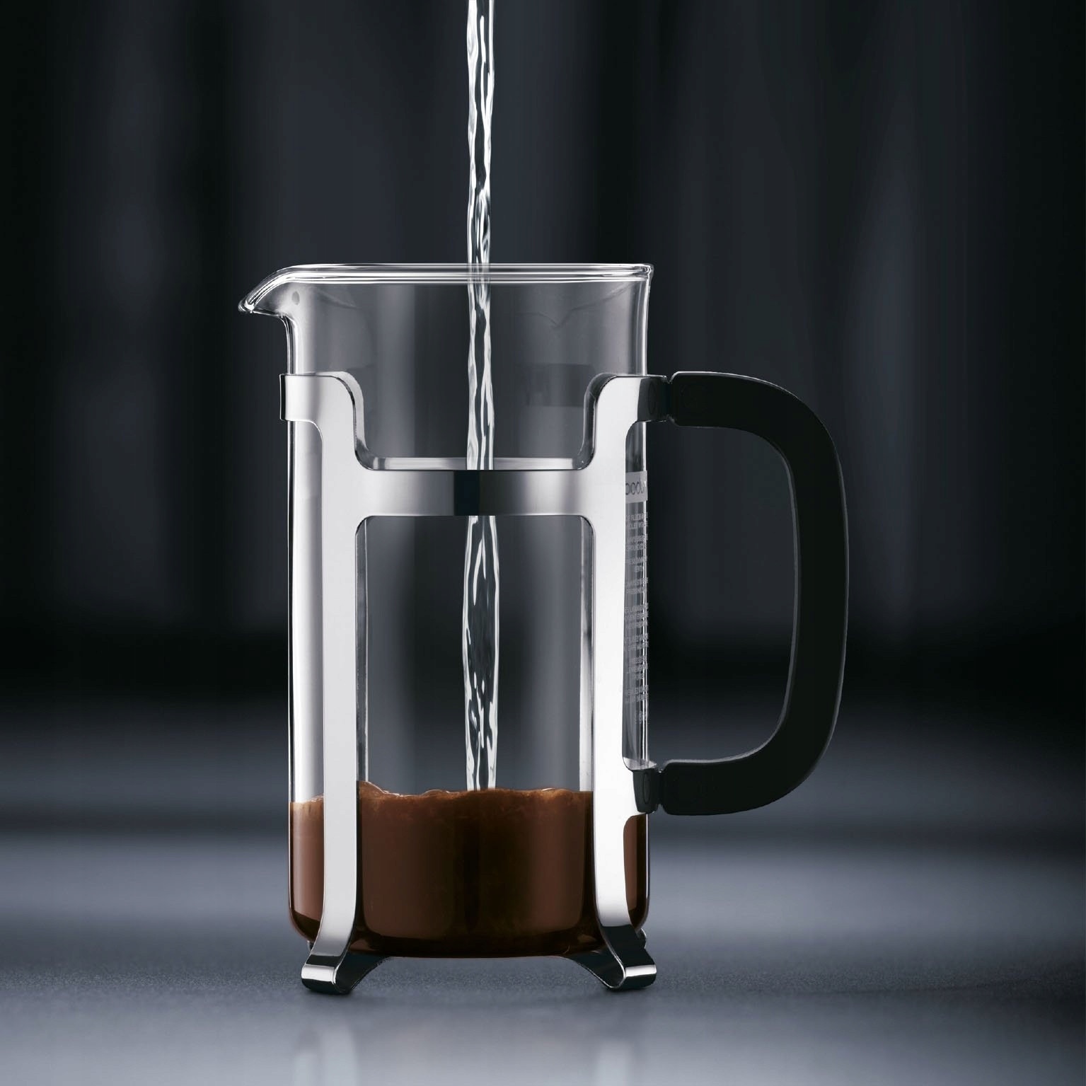 Cafetiere Bodum JESPER 1L, inox, 16,5x10,2x21,9cm, pentru 8 filizanek