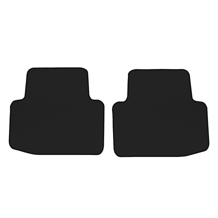 Auto Covorase podea - spate, F-CORE, pentru VOLKSWAGEN PASSAT B8 07.14-, Sedan, Kombi, Negru