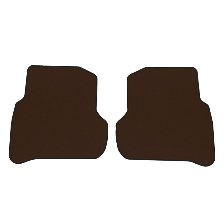 Covorase podea spate F-CORE ECO-PIELE S, maro, pentru Volkswagen Polo V, set