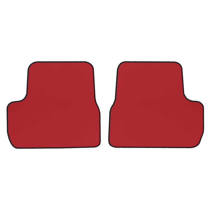 Auto Covorase podea - spate, F-CORE, pentru CITROEN C3 II 11.09-12.16, Hatchback, Rosu